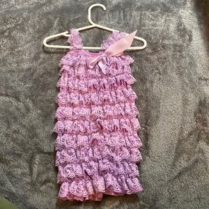 Purple baby onesie